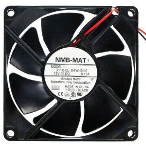 NMB 3110KL-04W-B10 12V 0.13A 2wires Cooling Fan 