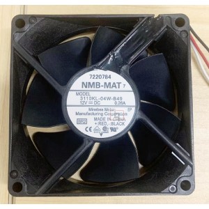 NMB 3110KL-04W-B49 12V 0.26A 3wires Cooling Fan
