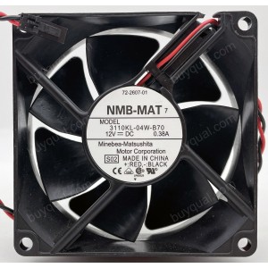 NMB 3110KL-04W-B70 12V 0.38A 2wires Cooling Fan