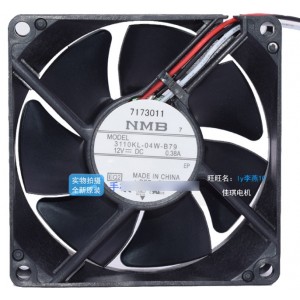 NMB 3110KL-04W-B79 12V 0.38A  3wires Cooling Fan - New