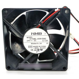 NMB 3110KL-05W-B40 24V 0.13A 2wires Cooling Fan - New