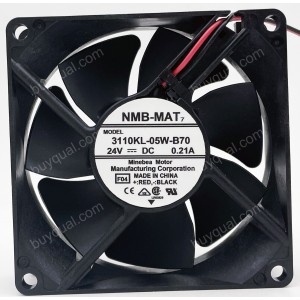 NMB 3110KL-05W-B70 24V 0.20A 2wires Cooling Fan