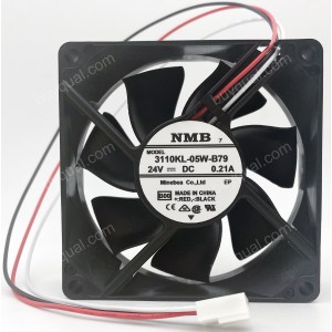 NMB 3110KL-05W-B79 24V 0.2A 3wires Cooling Fan
