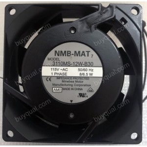 NMB 3110MS-12W-B30 115V 8/6.5W 2wires Cooling Fan