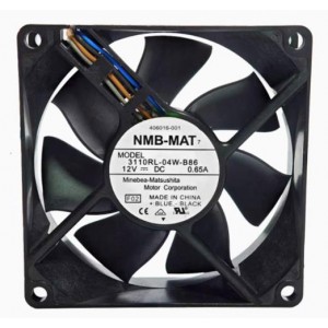 NMB 3110RL-04W-B86 12V 0.65A 4wires Cooling Fan 