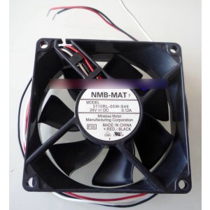 NMB 3110RL-05W-S49 24V 0.12A 3wires Cooling Fan