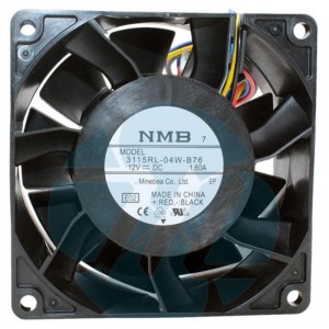 NMB 3115RL-04W-B76 12V 1.60A 4wires Cooling Fan