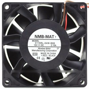 NMB 3115RL-04W-B86 12V 2.15A 4wires cooling fan