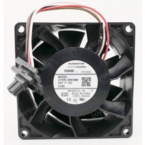 NMB 3115RL-05W-B66 24V 0.50A 4wires Cooling Fan - Special Plug