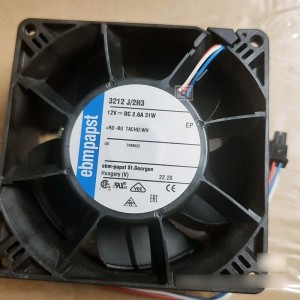 Ebmpapst 3212J/2H3 12V 2.6A 31W 3wires Cooling Fan