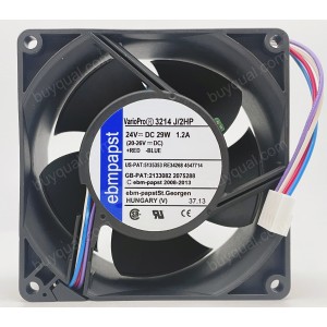Ebmpapst 3214J/2HP 24V 1.2A 29W 4wires Cooling Fan