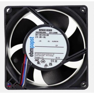 Ebmpapst 3214J/39NR ( VWCF092JJGKS 9293510309 ) 24V 270mA 6.5W 3wires Cooling Fan - Original New