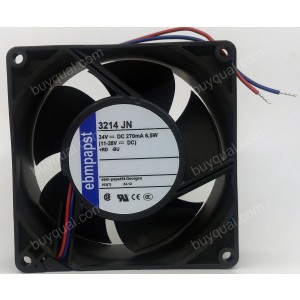 Ebmpapst 3214JN 24V 6.5W 2wires Cooling Fan