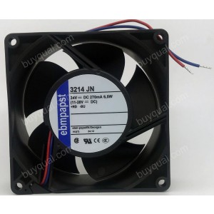 Ebmpapst 3214JN 24V 6.5W 2wires Cooling Fan - New
