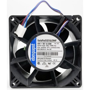 Ebmpapst 3218J/2H4P 48V 1A 50W 4wires Cooling Fan - New