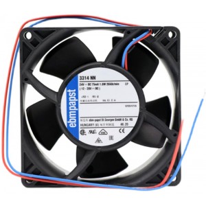 Ebmpapst 3314NN 24V 75mA 1.8W 2wires Cooling Fan