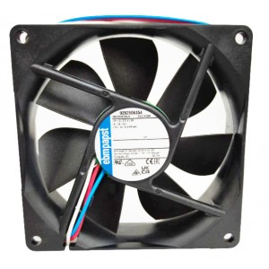 Ebmpapst 3412N/39H 9292506354 VWCD092YHEJS 12V 0.21A 2.5W 3wires Cooling Fan - Original New