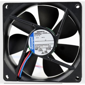 Ebmpapst 3412NHH ( VWCD092YHEJS 9292506316 ) 12V 240mA 2.9W 2wires Cooling Fan - New