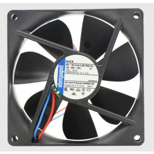 Ebmpapst 3418N 48V 2.4W 2wires cooling fan