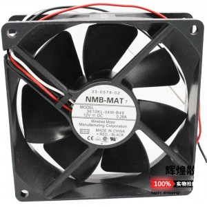NMB 3610KL-04W-B49 12V 0.28A 3wires Cooling Fan - Picture need
