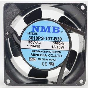 NMB 3610PS-10T-B30 3610PS-10T-B30-B00 100V 10/13W Cooling Fan - Original New