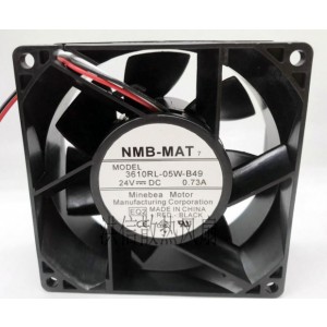 NMB 3610RL-05W-B49 24V 0.22A 3wires Cooling Fan