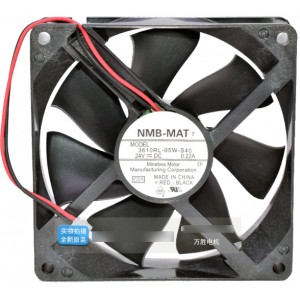 NMB-MAT 3610RL-05W-S40 24V 0.22A 2wires Cooling Fan