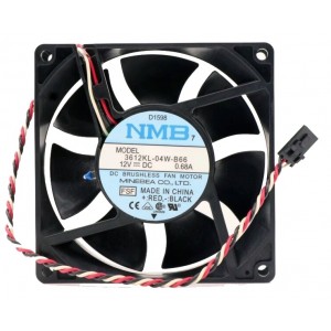 NMB 3612KL-04W-B66 12V 0.68A 3wires Cooling Fan - Temperature control speed