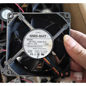 NMB 3615KL-04W-B76 12V 1.6A 4wires Cooling Fan