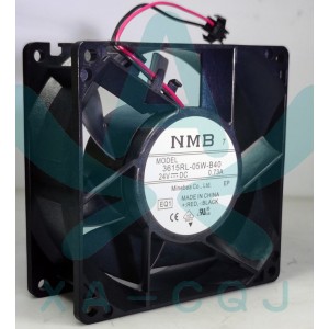 NMB 3615KL-05W-B40 3615KL-05W-B40-EQ1 24V 0.73A 2wires Cooling Fan
