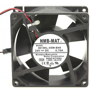 NMB 3615KL-05W-B49 24V 0.70A 2wires Cooling Fan
