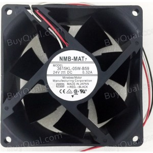 NMB 3615KL-05W-B59 3615KL-05W-B59-P00 24V 0.32A 2wires 3wires Cooling Fan