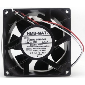 NMB 3615RL-05W-B49 24V 0.73A 3wires Cooling Fan - Picture need