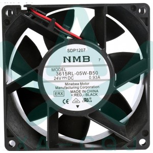 NMB 3615RL-05W-B50 24V 0.93A 2wires Cooling Fan - Original New