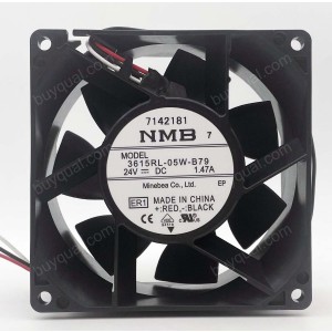 NMB 3615RL-05W-B79 24V 1.47A 3wires Cooling Fan - New 