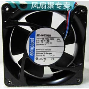 Ebmpapst 4114N/37H6IR 24V 2.5A 60W 3wires Cooling Fan