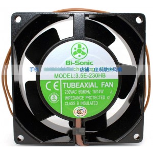 BI-SONIC 3.5E-230B 230V 16/14W 2wires Cooling Fan 