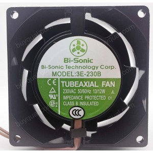 Bi-Sonic 3E-230B 230V 0.085/0.075A 13/12W 2wires Cooling Fan