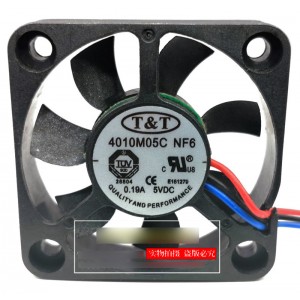 T&T 410M05C NF6 5V 0.19A 3wires cooling fan