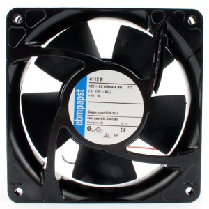 Ebmpapst 4112N 12V 408mA 4.9W 2wires Cooling Fan