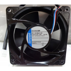 Ebmpapst 4112N/12HP 12V 490mA 5.9W 4wires Cooling Fan