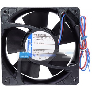 Ebmpapst 4114N/12XMR 24V 166mA 4W 2wires 3wires Cooling Fan