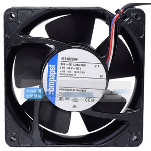 Ebmpapst 4114N/2H4 24V 3.8A 30W 3wires Cooling Fan