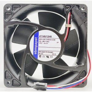 Ebmpapst 4114N/12HR 24V 345mA 8.3W 3wires Cooling Fan