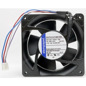 Ebmpapst 4114N/17HH 24V 510mA 12W 4wires Cooling Fan - Used