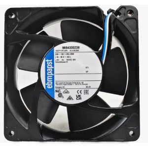 Ebmpapst 4114N/2H4 ( VUCF119YJJPS 9694300238 ) 24V 3.8A 30W 3wires Cooling Fan - New