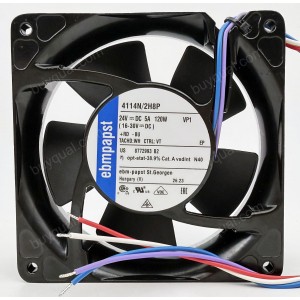 Ebmpapst 4114N/2H8P 24V 5A 120W 4wires Cooling Fan - New