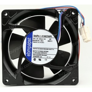 Ebmpapst 4114N/37HHPR 24V 450mA 11W 4wires Cooling Fan - Original New