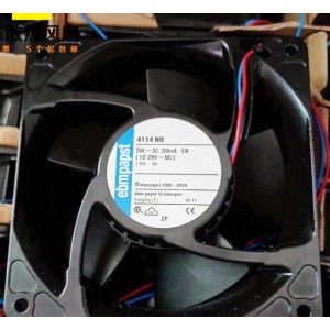 Ebmpapst 4114NU 24V 208mA 5W 2wires Cooling Fan