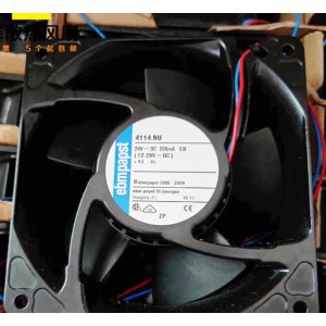 Ebmpapst 4114NU 24V 208mA 5W 2wires Cooling Fan - New